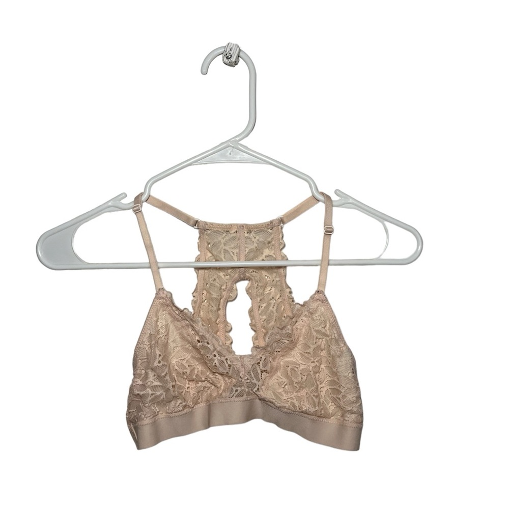 Aerie Pink Lace Bralette Size Small